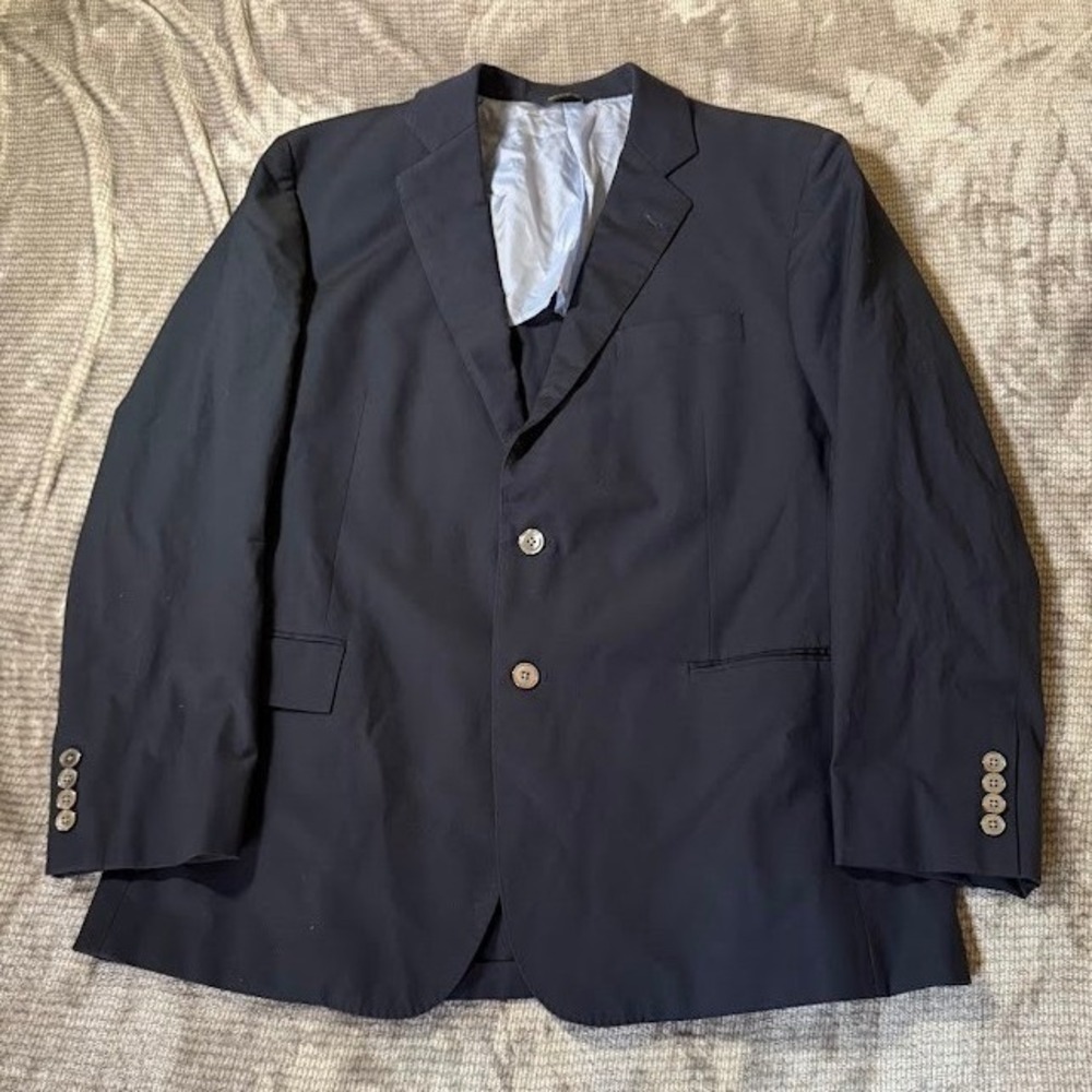 Loro Piana Brooks Brothers 1818 Regent Blazer 44R Rain System Navy Sport Coat